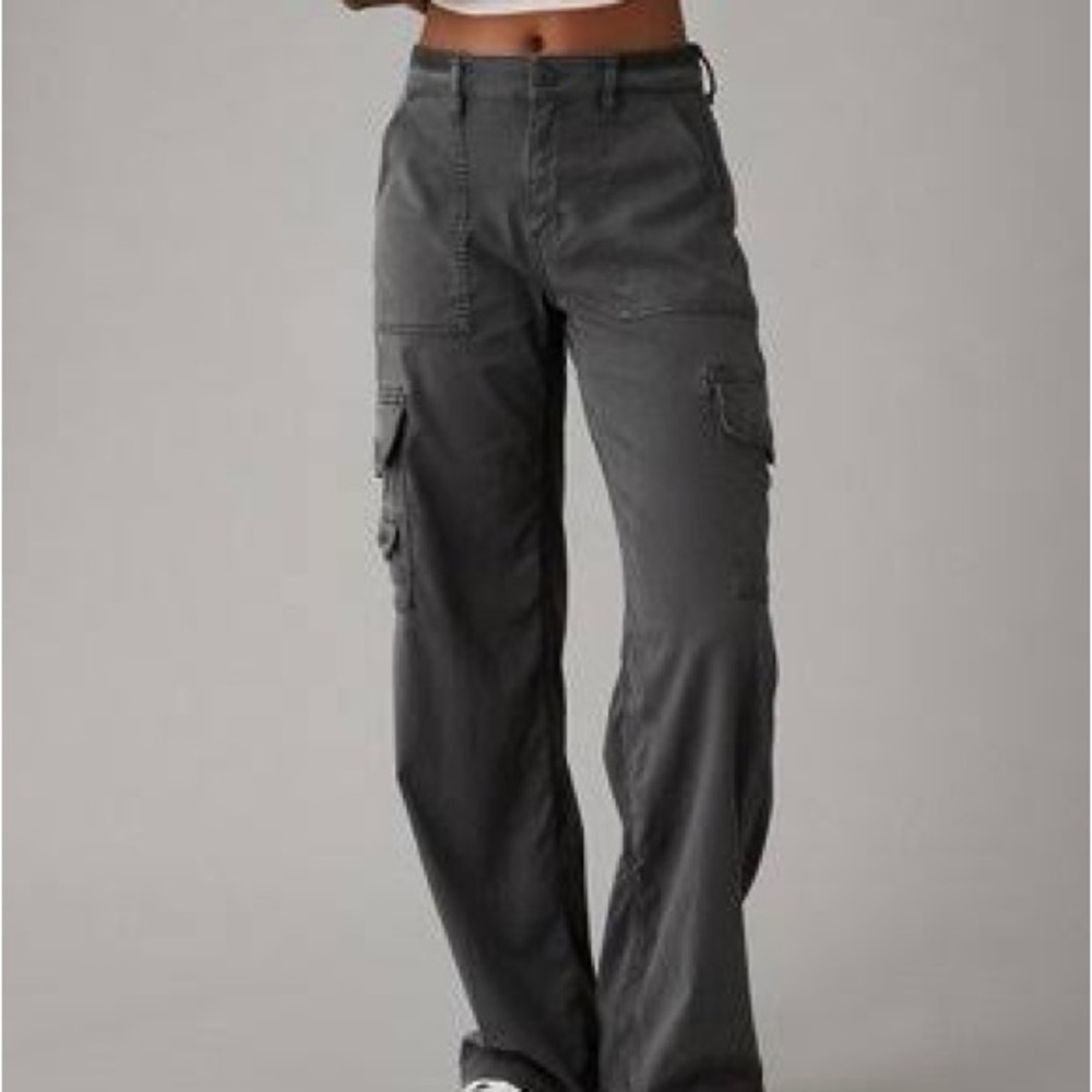 American Eagle Outfitters Dark Gray Cargo Pants